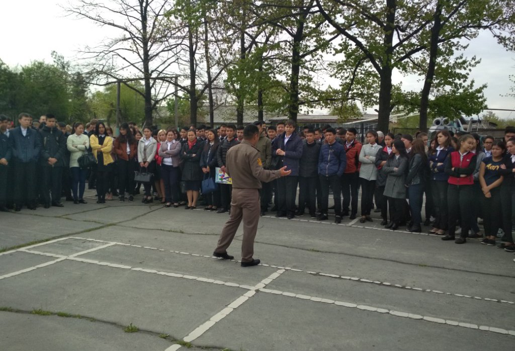 19 Апреля 2018г. проведена проверка студентов на учебную тревогу!