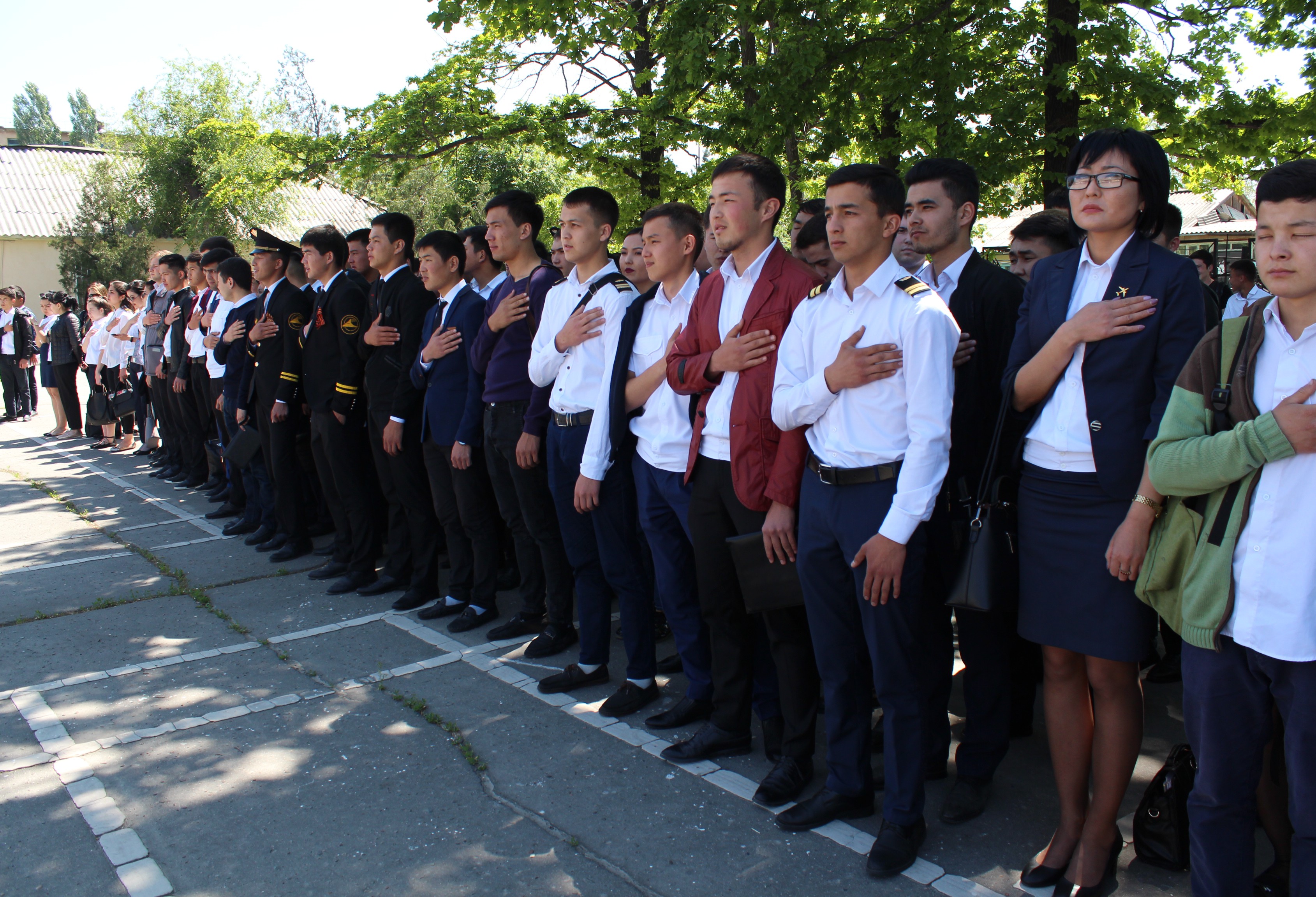 8 мая 2018г. была проведена линейка в честь 9 Мая