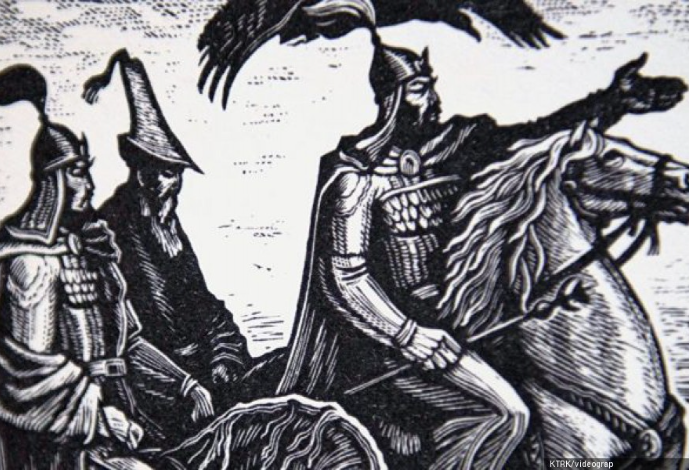 Гостевая лекция манасчи Толобек Муса уулу для студентов КАИ.