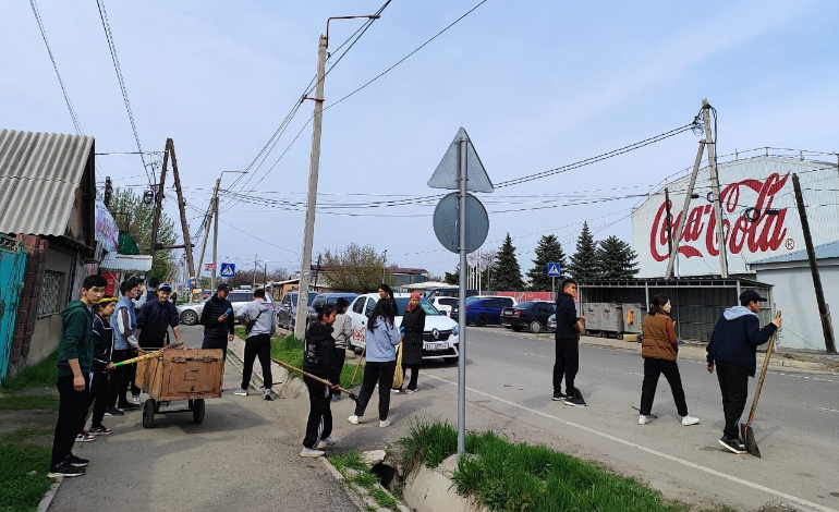 Очередной плановый субботник в институте